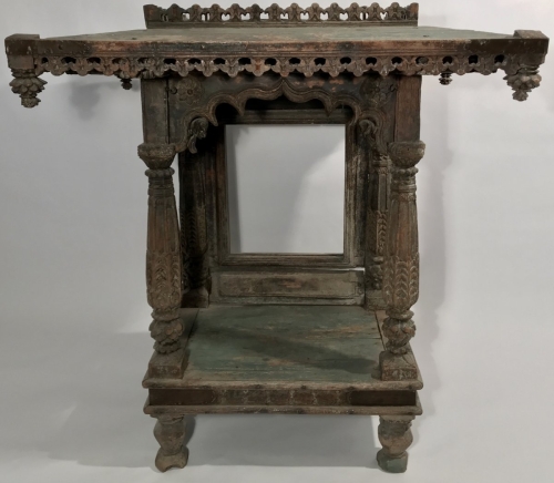 A Wood carved Jain Shrine from India 17th Century